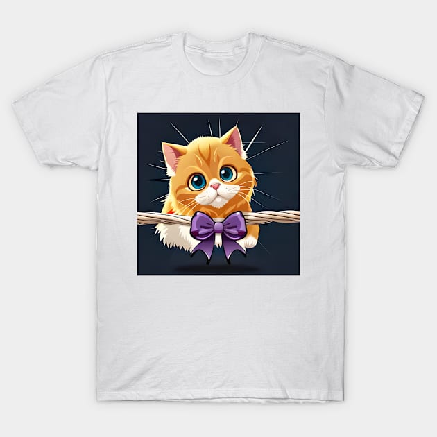 cute orange kitty T-Shirt by Xinoni